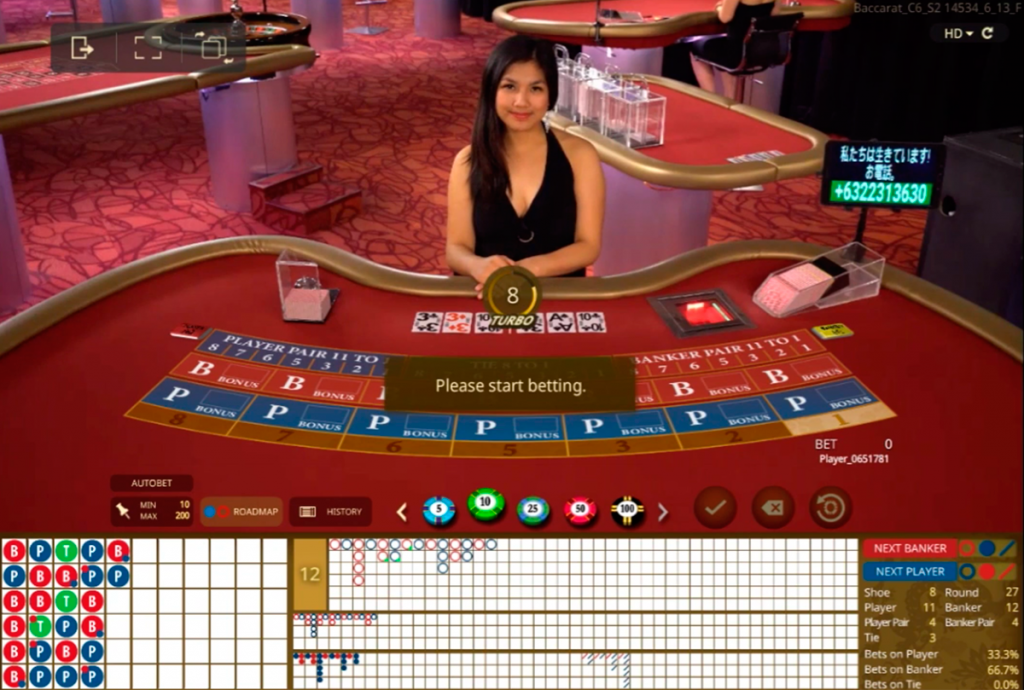 Online Live Baccarat