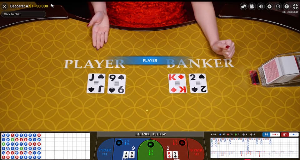 Live Litecoin Baccarat