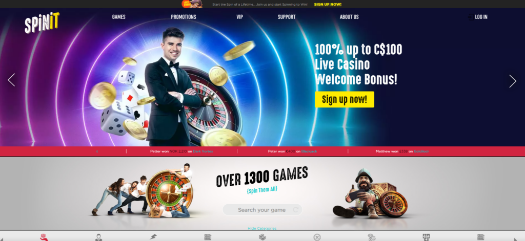 Spinit Casino Bonuskod